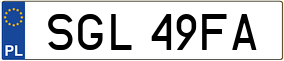 Trailer License Plate